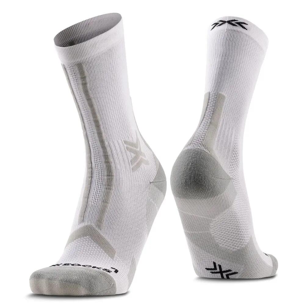 X-Socks Trailrun Discover Crew Socken Weiß/Grau 2/3