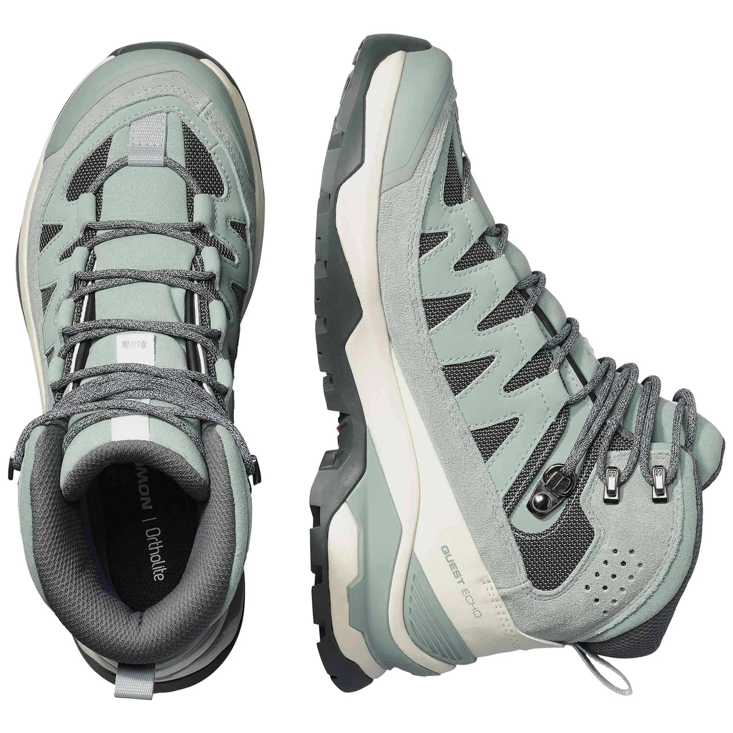 Botas Salomon modelo Quest Echo Gore-Tex "Green Milieu/Icicle/Urban C para mujer 4/5