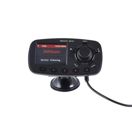 Adaptateur DAB+ voiture camping-car camion 12/24V transmetteur FM Albrecht DR 57