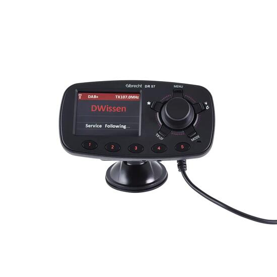 Adaptateur DAB+ voiture camping-car camion 12/24V transmetteur FM Albrecht DR 57