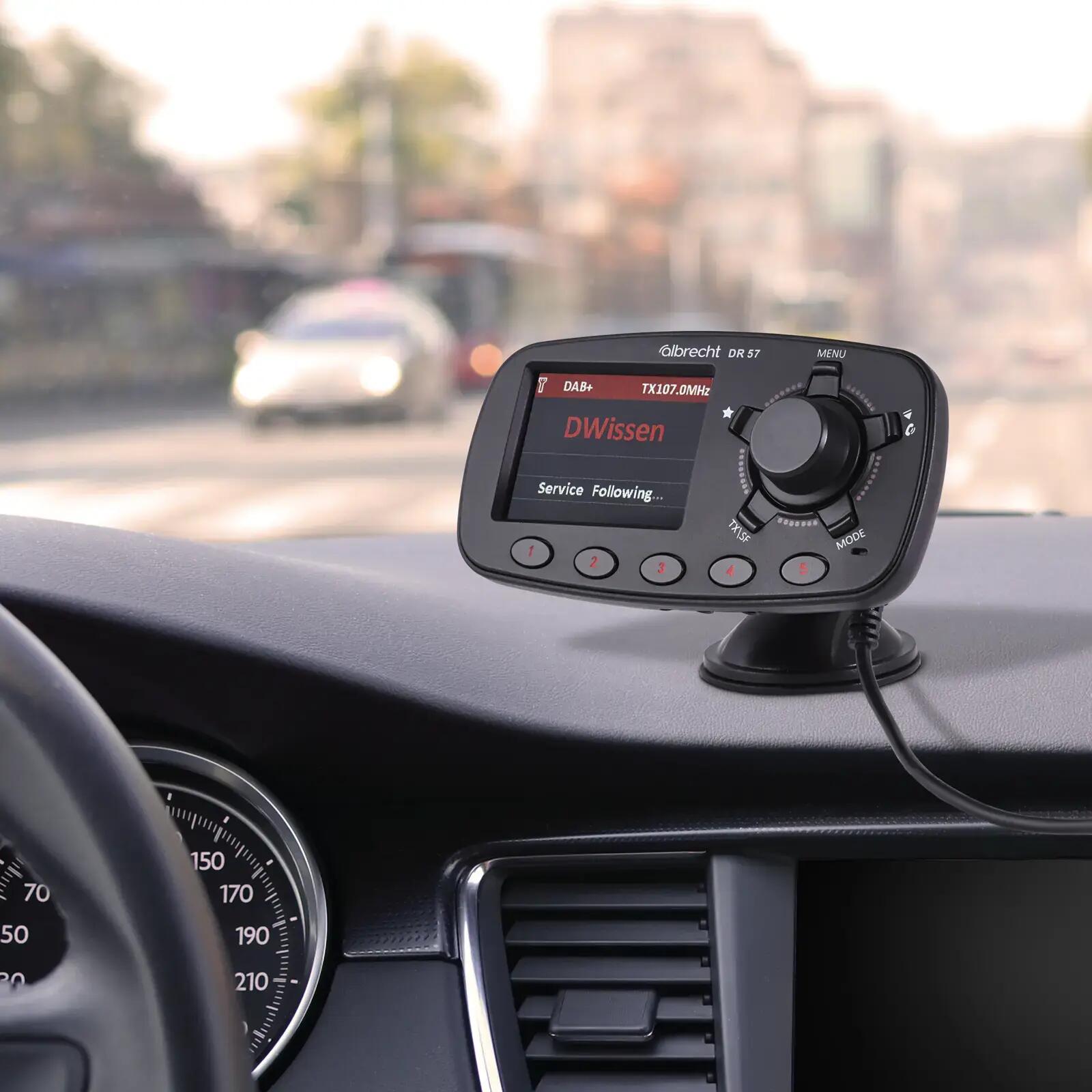 Adaptateur DAB+ voiture camping-car camion 12/24V transmetteur FM Albrecht DR 57 5/5