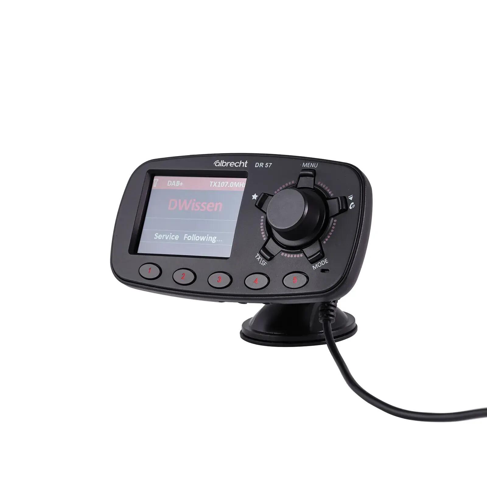 Adaptateur DAB+ voiture camping-car camion 12/24V transmetteur FM Albrecht DR 57 2/5