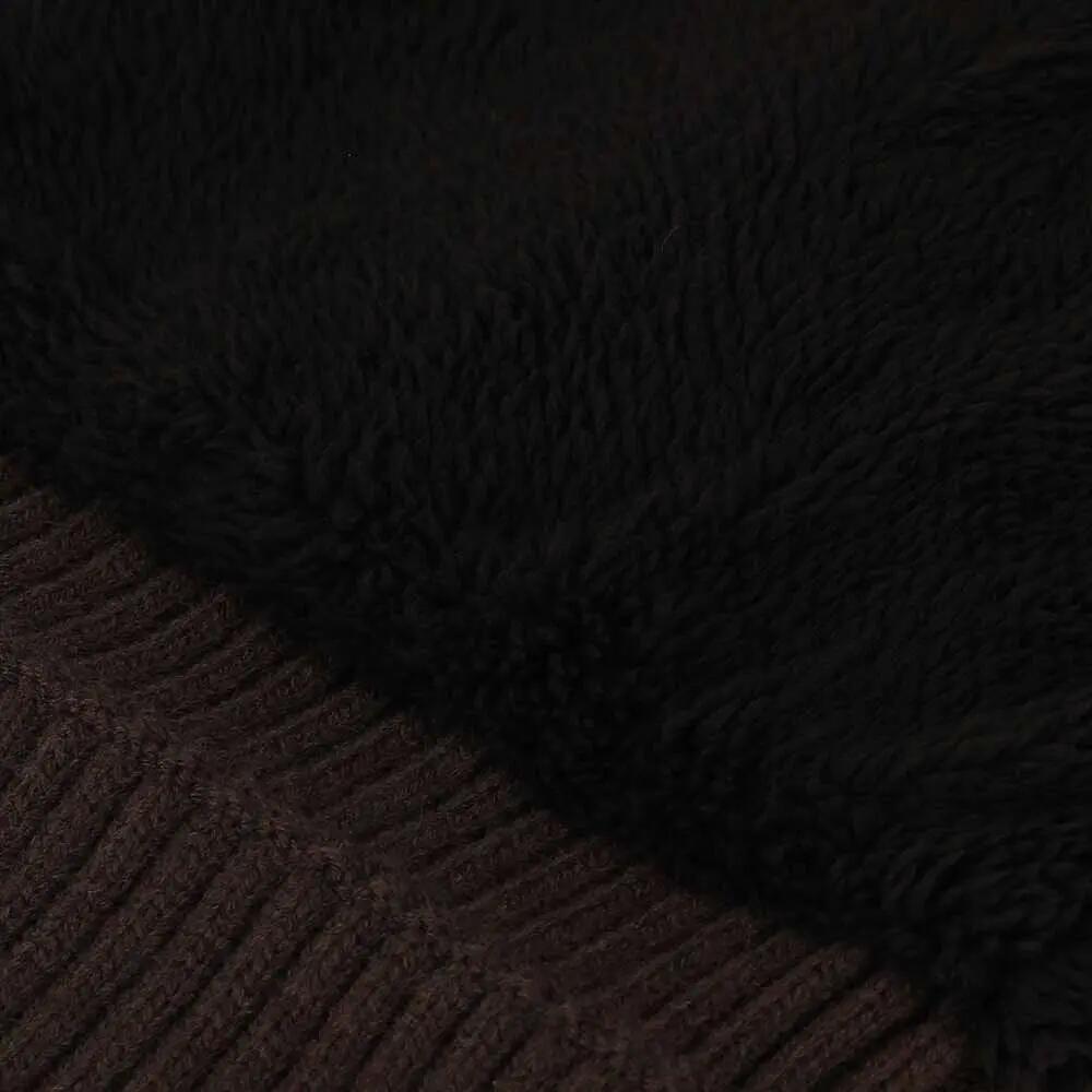 Coffret Cadeau Femme - Bonnet + Tour de Cou + Gants - Marron 6/6