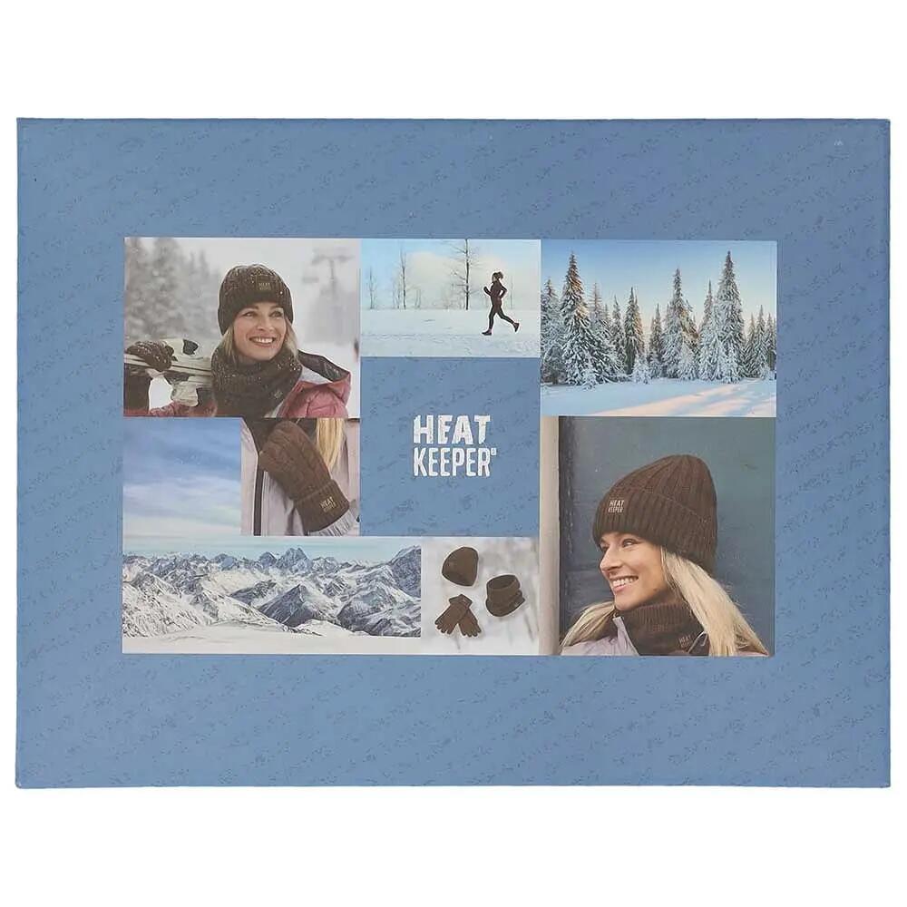 Coffret Cadeau Femme - Bonnet + Tour de Cou + Gants - Marron 2/6