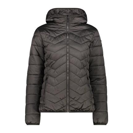 Damen Steppjacke mit Kapuze und diagonalen Nähten CMP