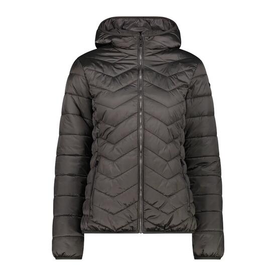 Damen Steppjacke mit Kapuze und diagonalen Nähten CMP