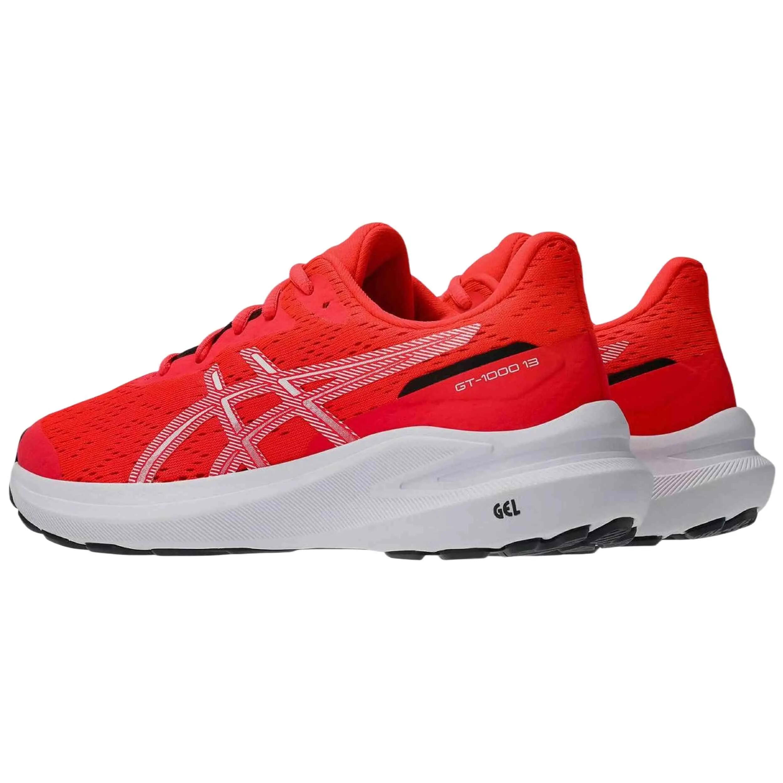 Zapatillas de running Asics modelo GT-1000 13 "Red/White" para niños unisex 4/5