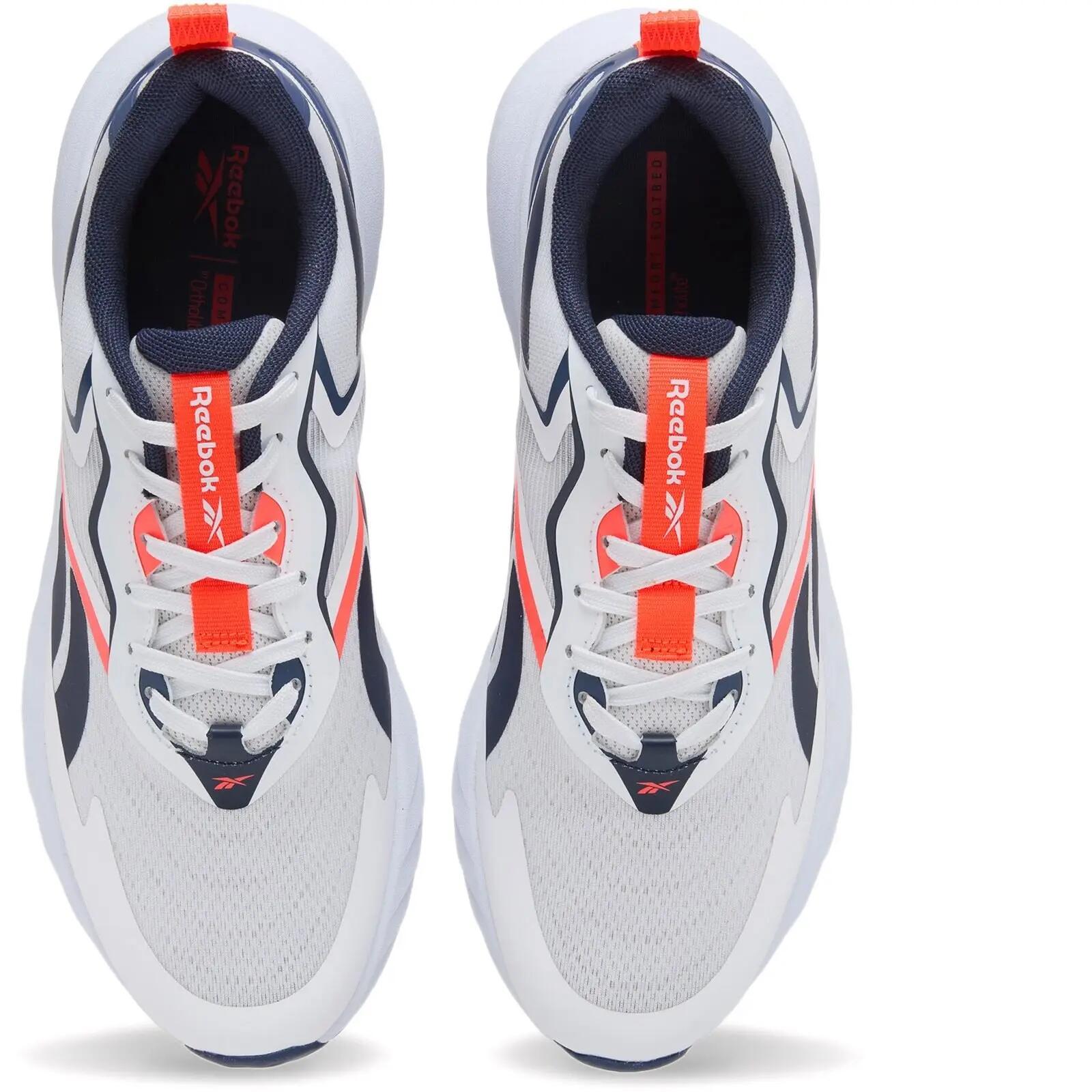 Scarpe da running Reebok modello VERSE "WHITE/LEGACY BLUE/NEON CHERRY per uomini 4/6