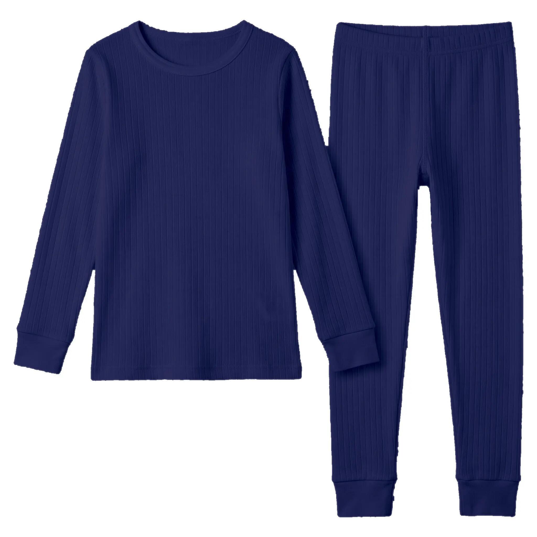 Kinder Funktionswäsche Set Jungen Mädchen Unterhemd Unterhose Feinripp warm 2/5