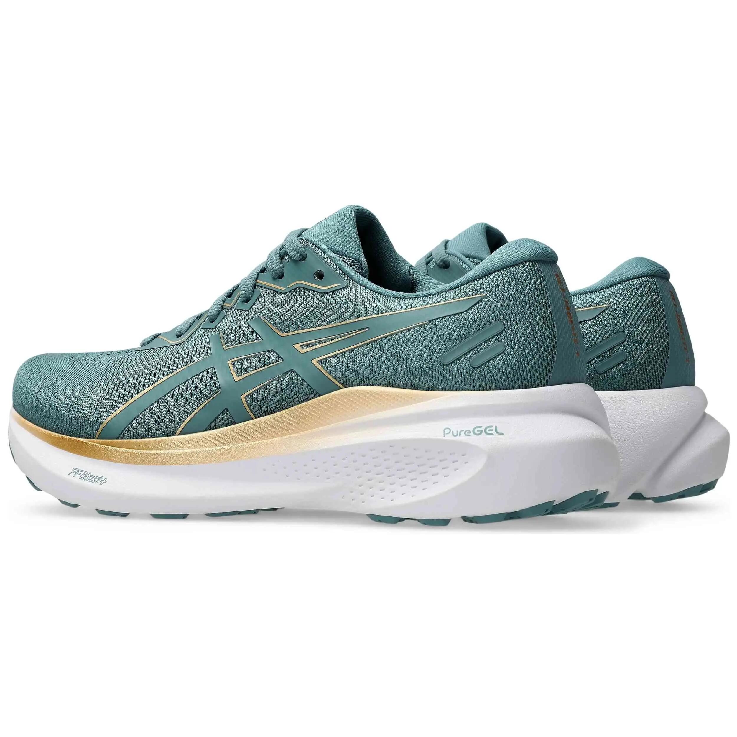 Scarpe da running Asics modello GEL-JADEITE 3 "Foggy Teal / Pure Gold" per donne 3/5