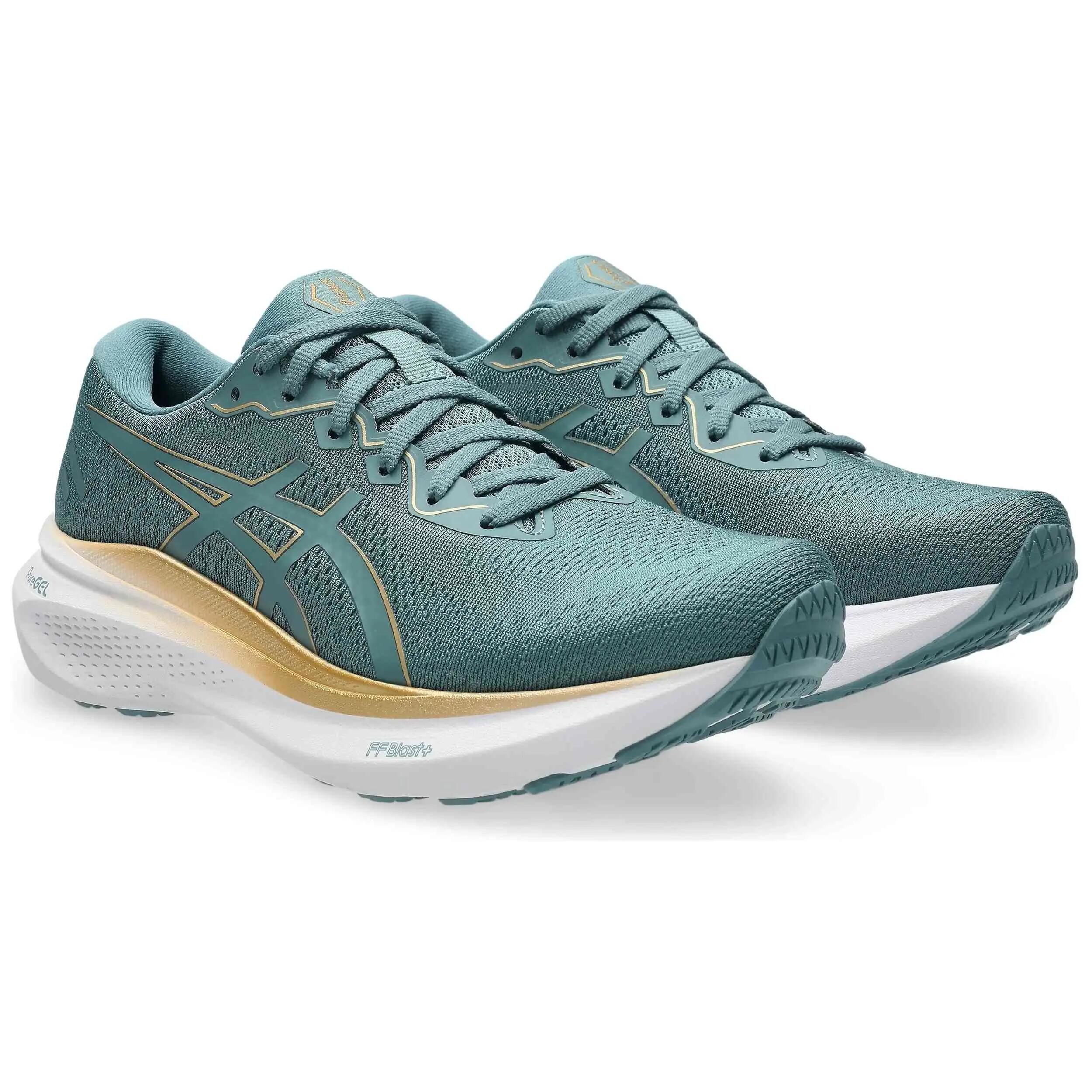 Scarpe da running Asics modello GEL-JADEITE 3 "Foggy Teal / Pure Gold" per donne 2/5
