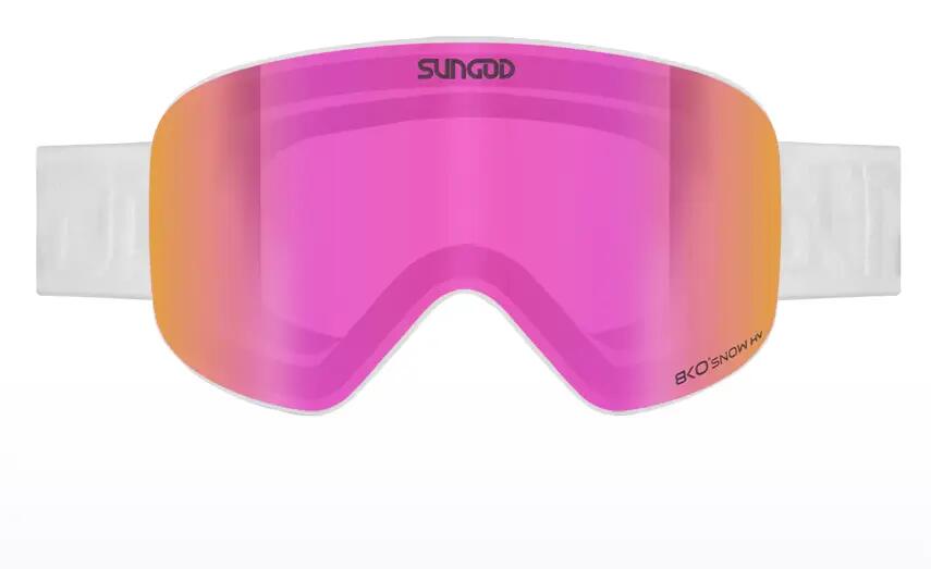 SunGod Vanguards Skibril - Wit/Roze 2/3