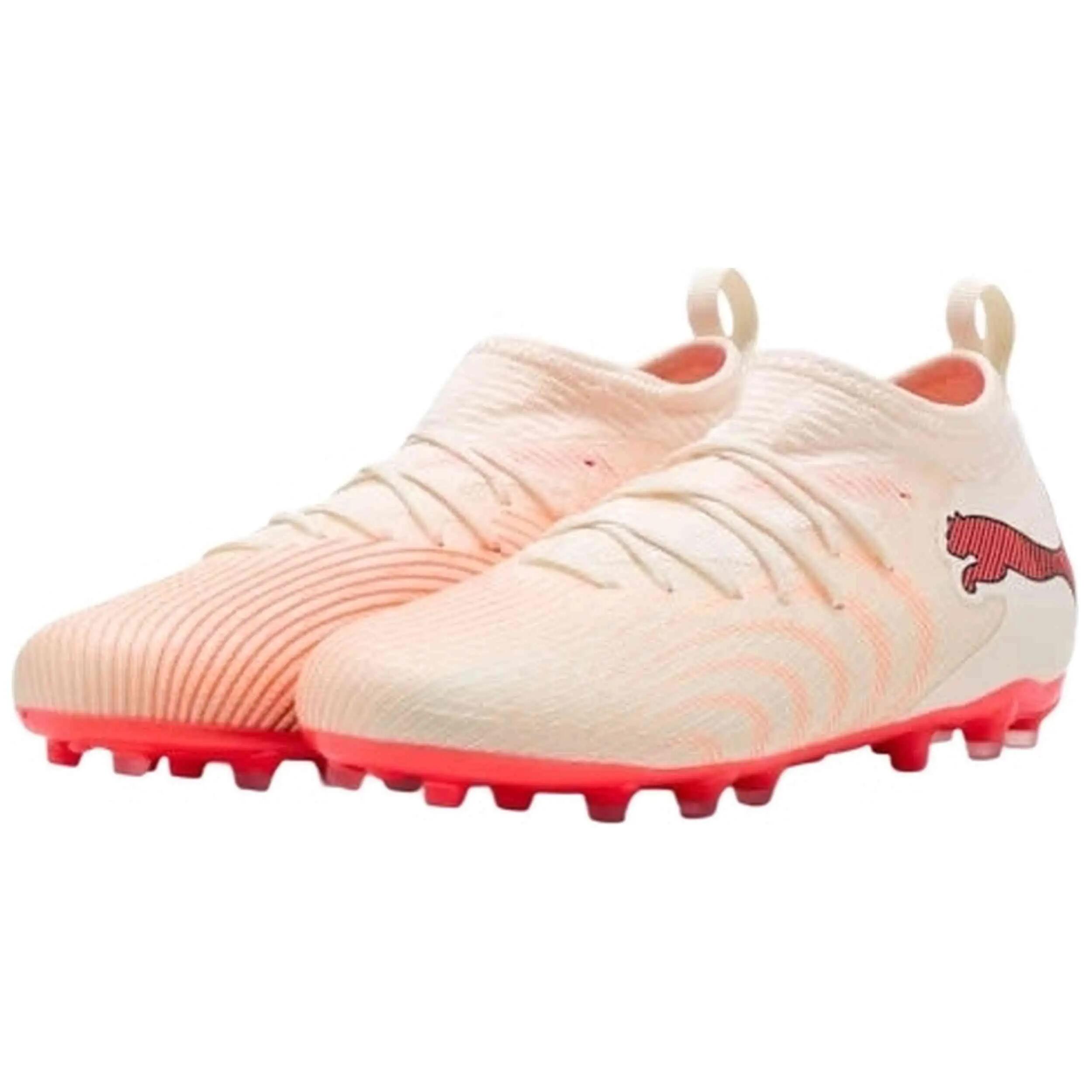 Chuteiras Puma modelo Future 9 Match FG/AG para crianças unissex 5/5