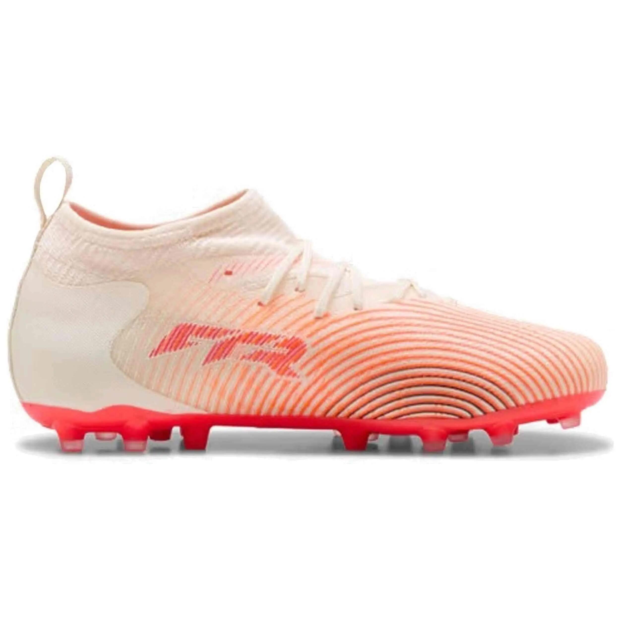 Chuteiras Puma modelo Future 9 Match FG/AG para crianças unissex 2/5