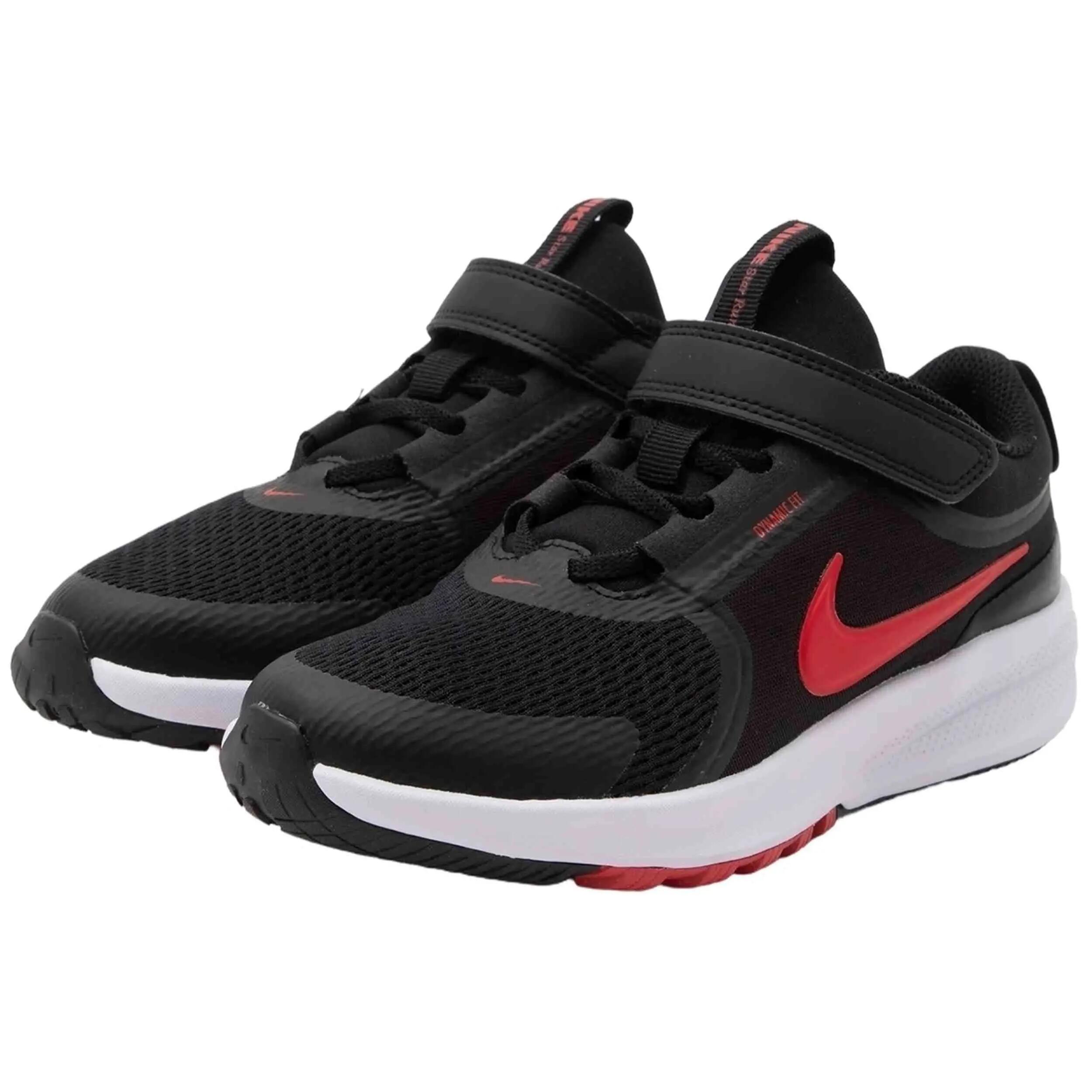 Zapatillas Nike modelo Star Runner 5 "Black/University Red" para niños unisex 2/5