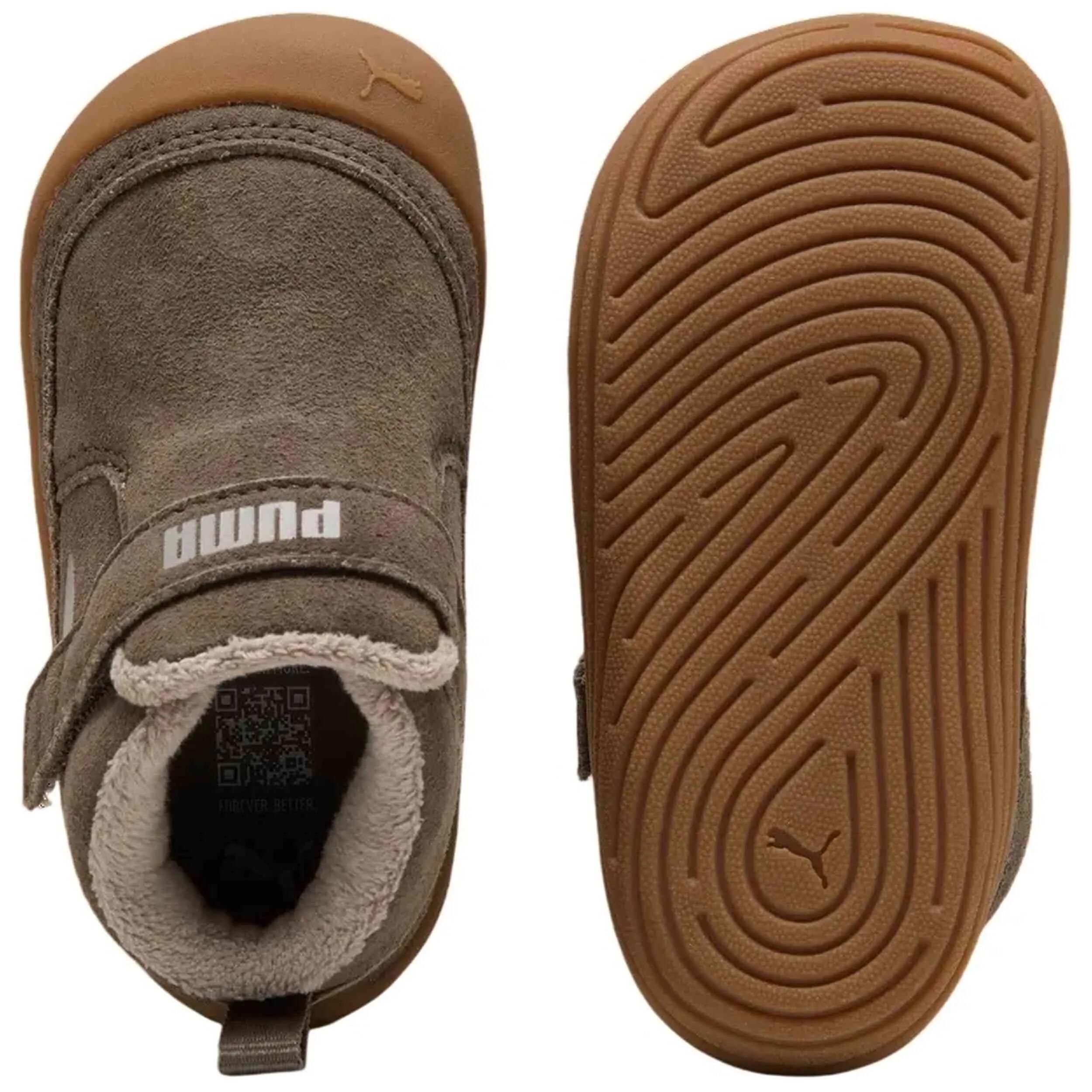 Sapatilhas Puma modelo Kitty Mid para crianças unissex 3/5