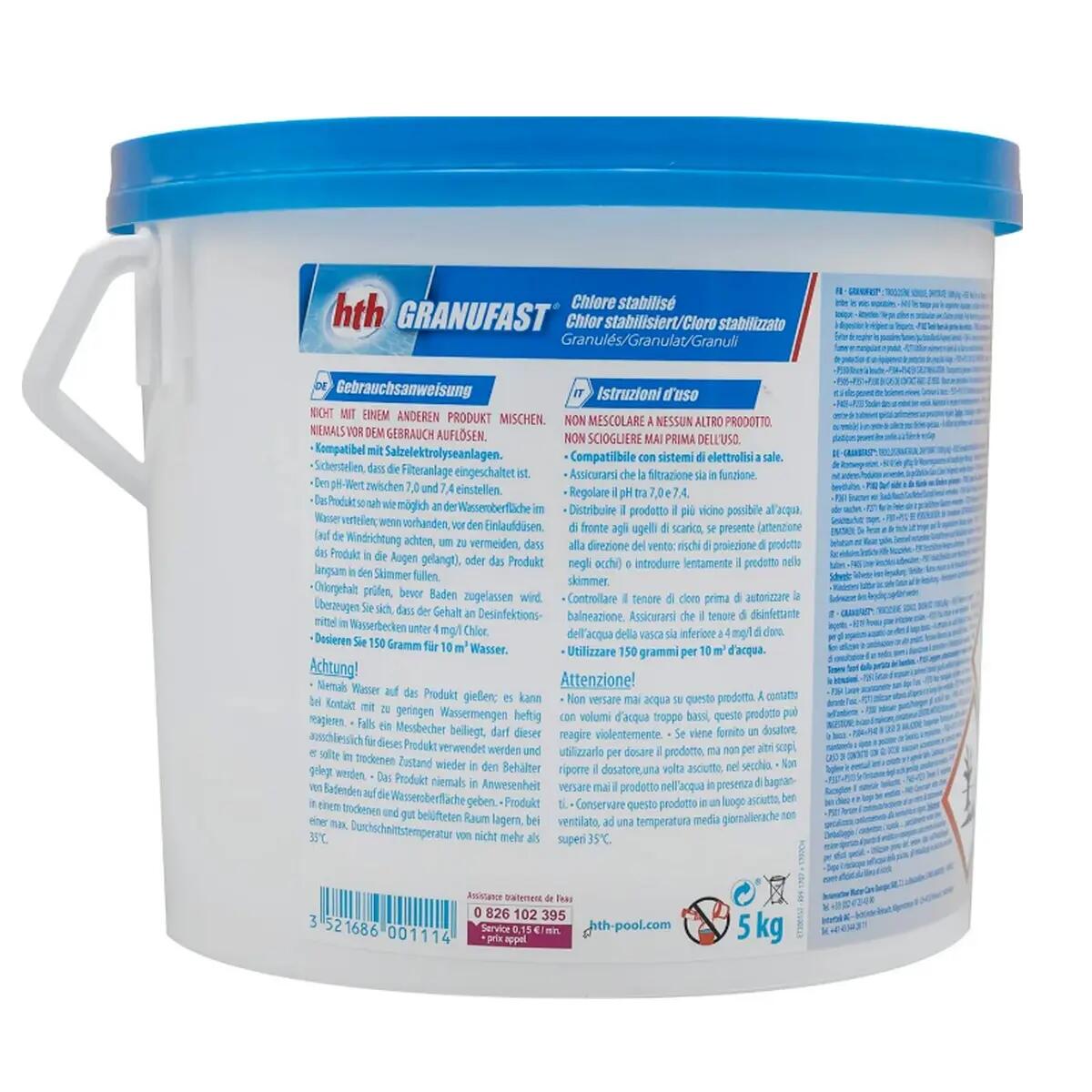 Chlore choc stabilisé 5kg 5/6