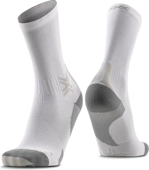 X-Socks Run Discover Crew sokken, wit/grijs