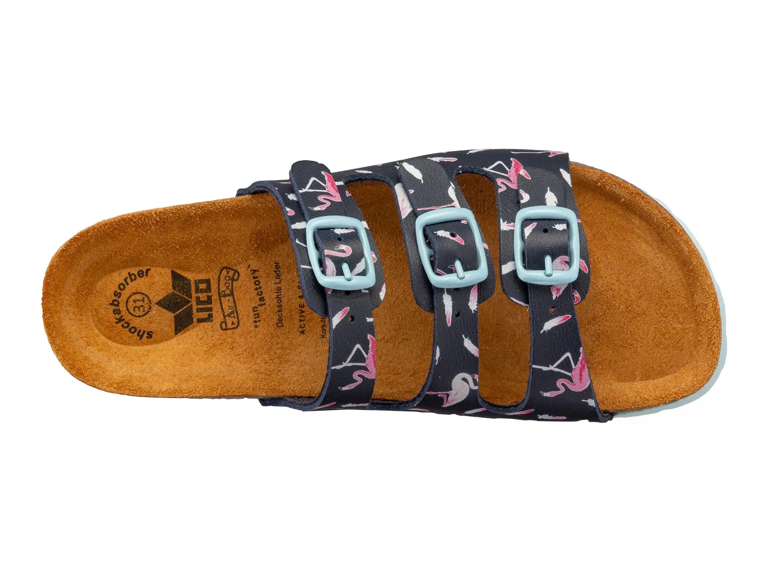 Sandalen - Meisjes - Flaminco - Kurkvoetbed - Donkerblauw 5/6