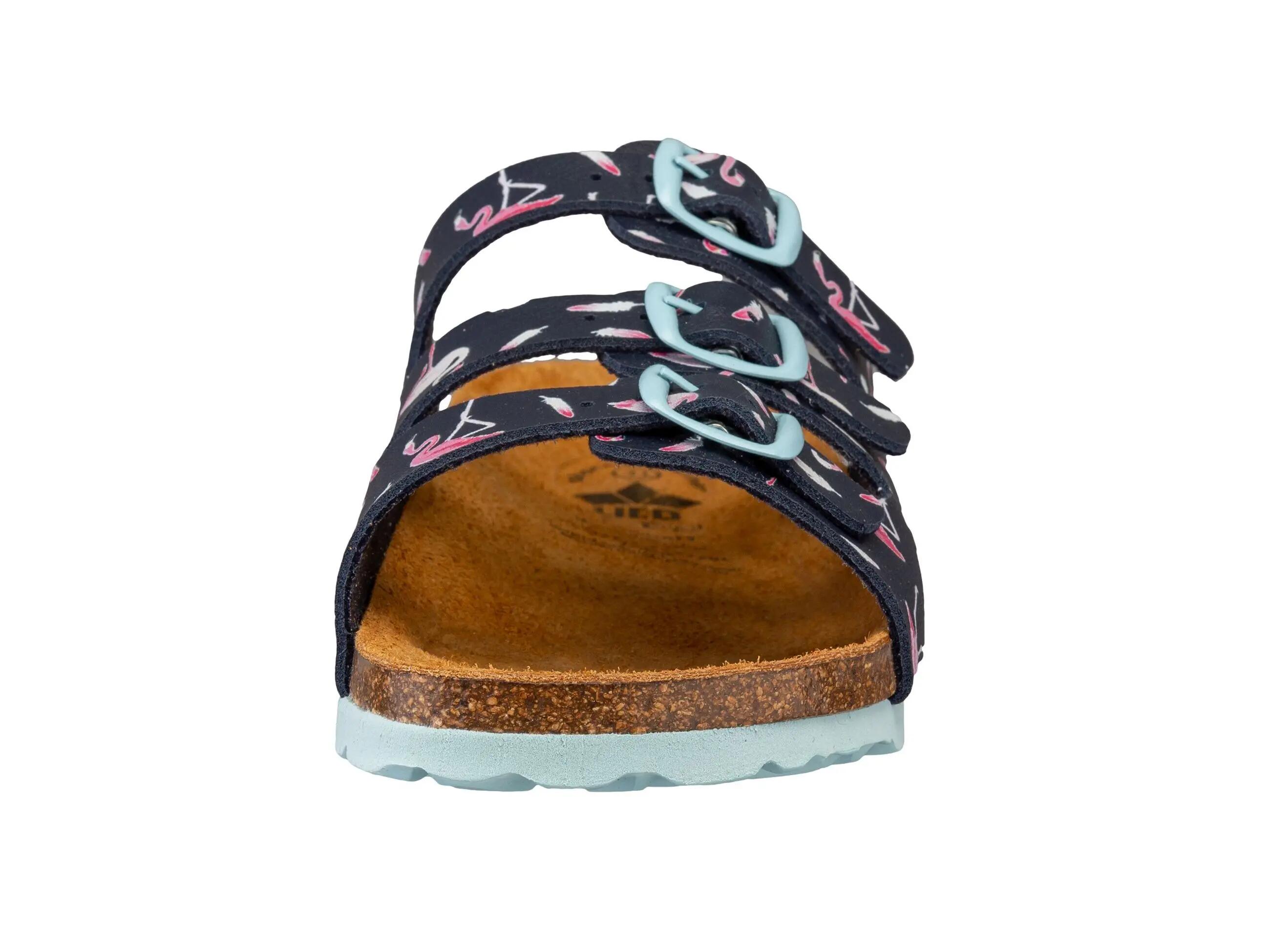 Sandalen - Meisjes - Flaminco - Kurkvoetbed - Donkerblauw 3/6