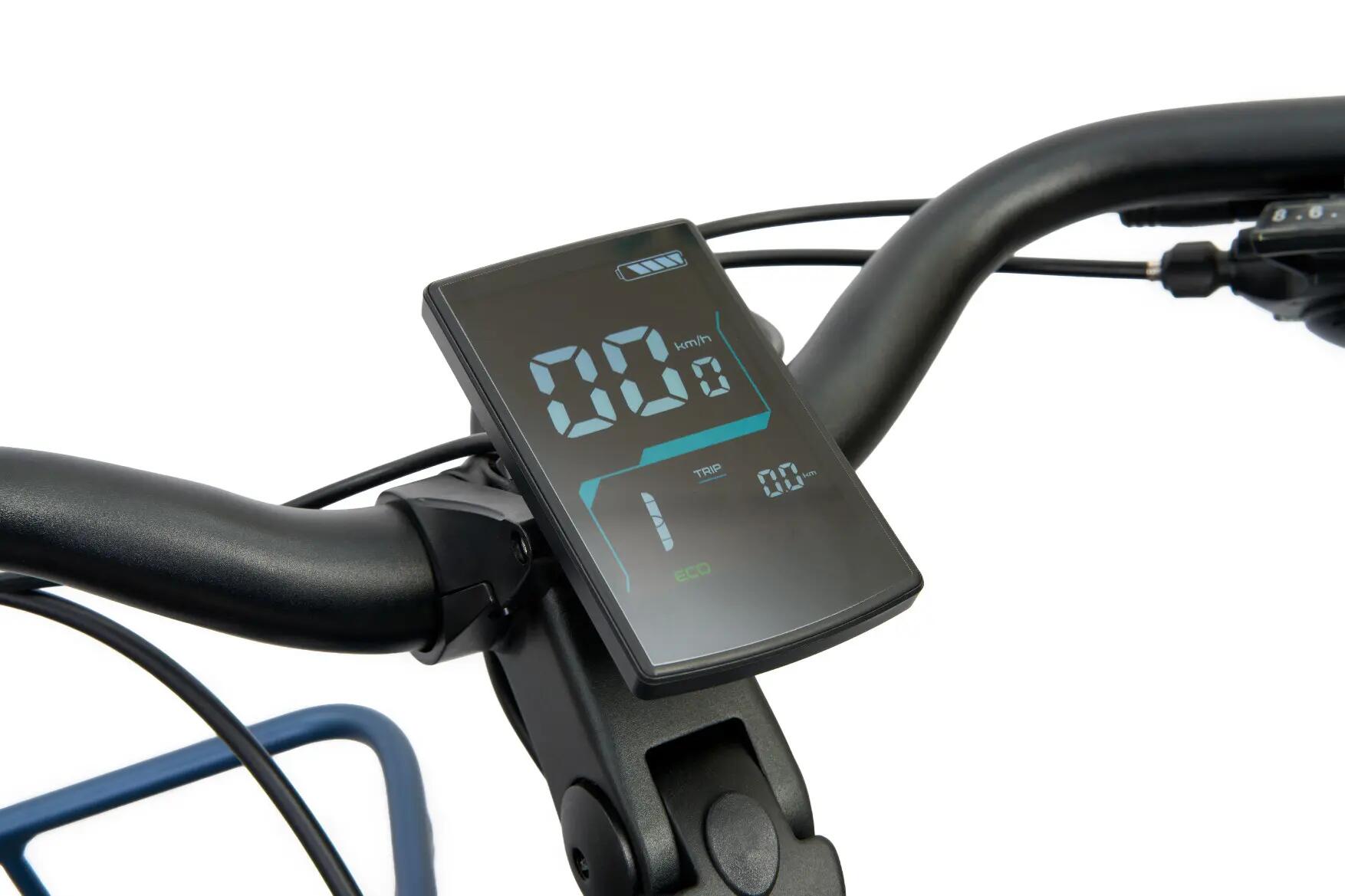 Rower Elektryczny Miejski NEFELE PLUS 27,5" Karta NFC 250W 50Nm LCD 750Wh Blue 7/8