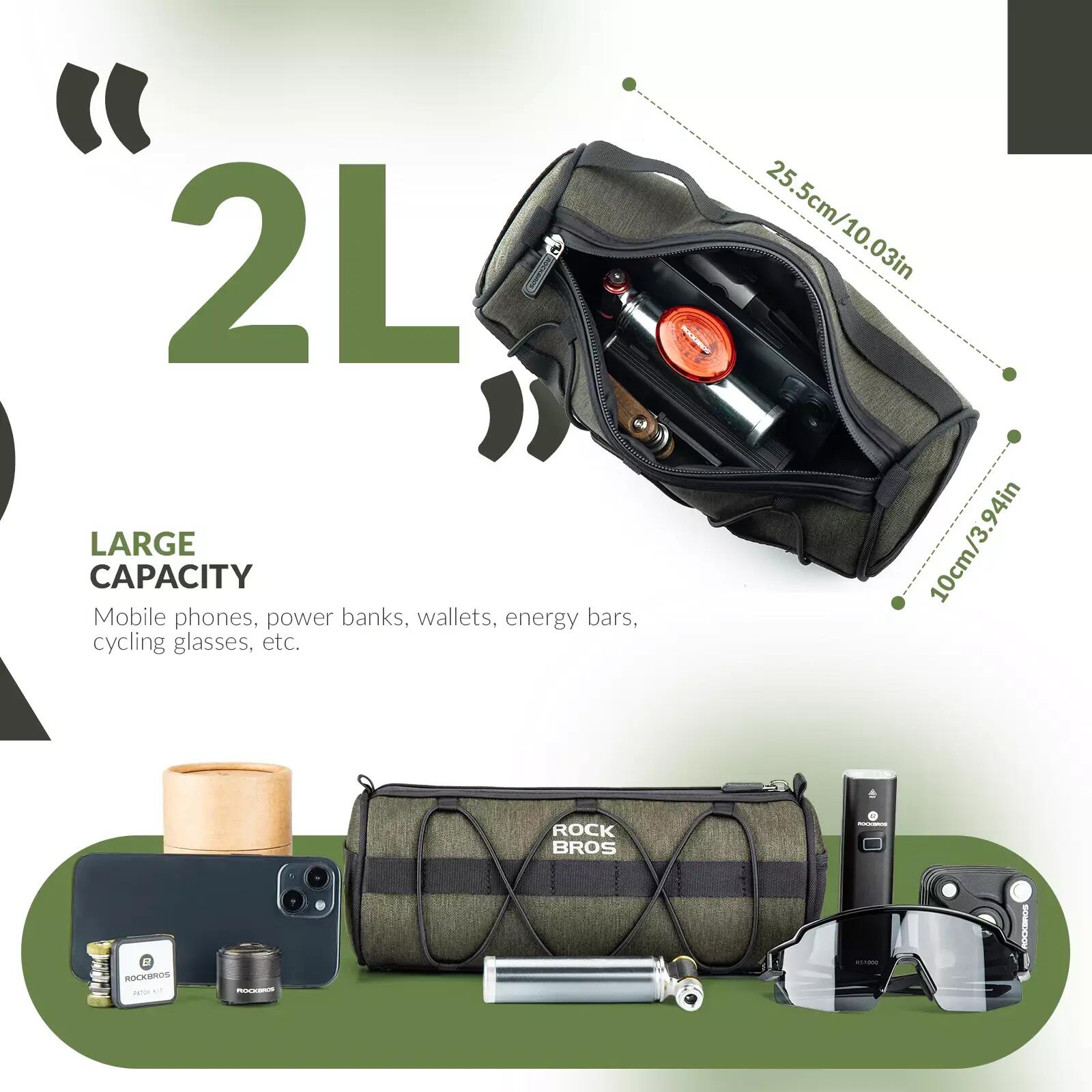 Geantă ghidon RockBros 2L multifuncțională pentru bicicletă, cu curea de umăr 5/7