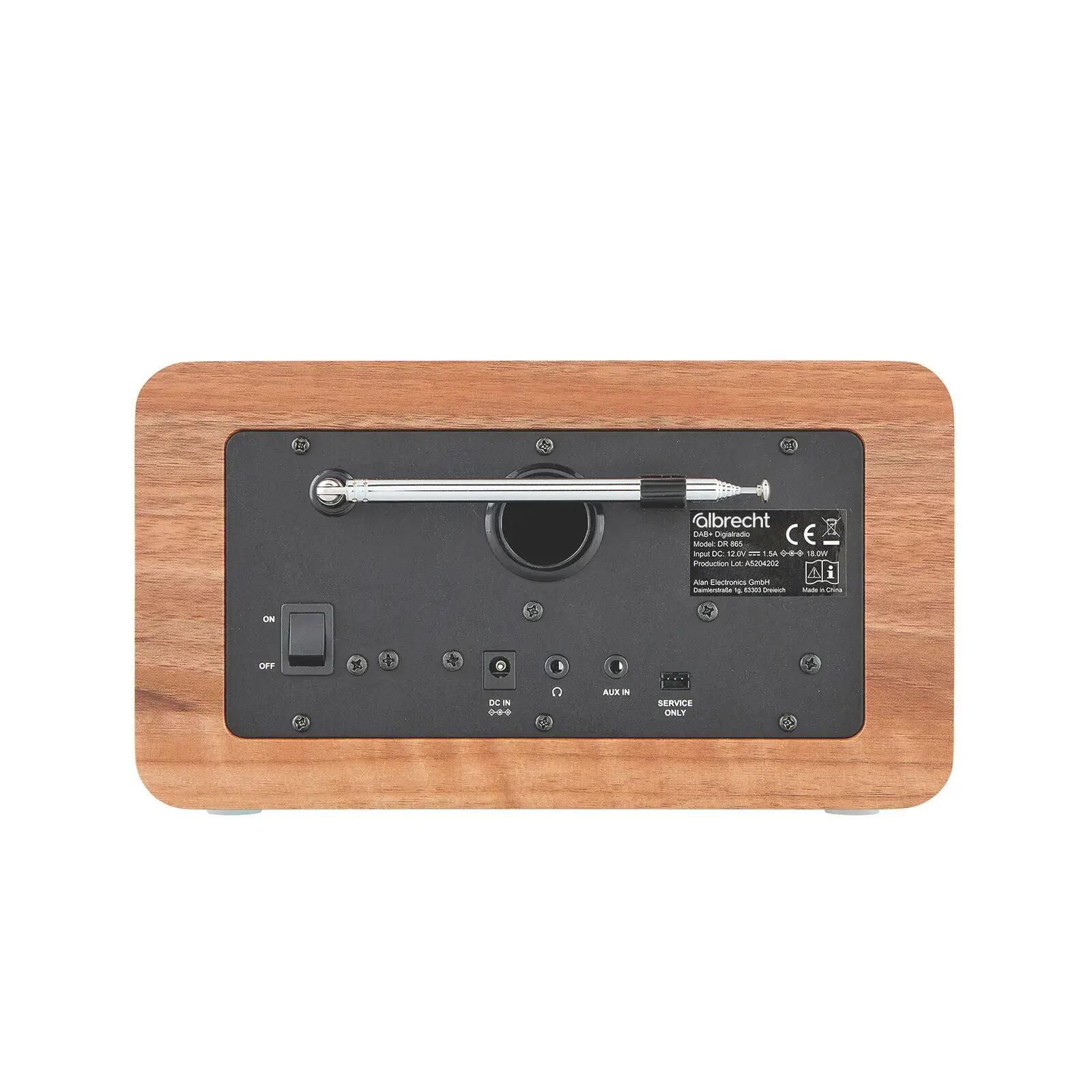 Radio DAB+ FM senior grosses touches écran couleur 4" Bluetooth Albrecht DR 865 3/9