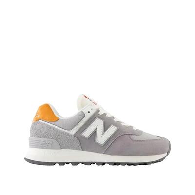 New Balance ML574 Scarpe da Ginnastica Bambino Grigio/Arancione