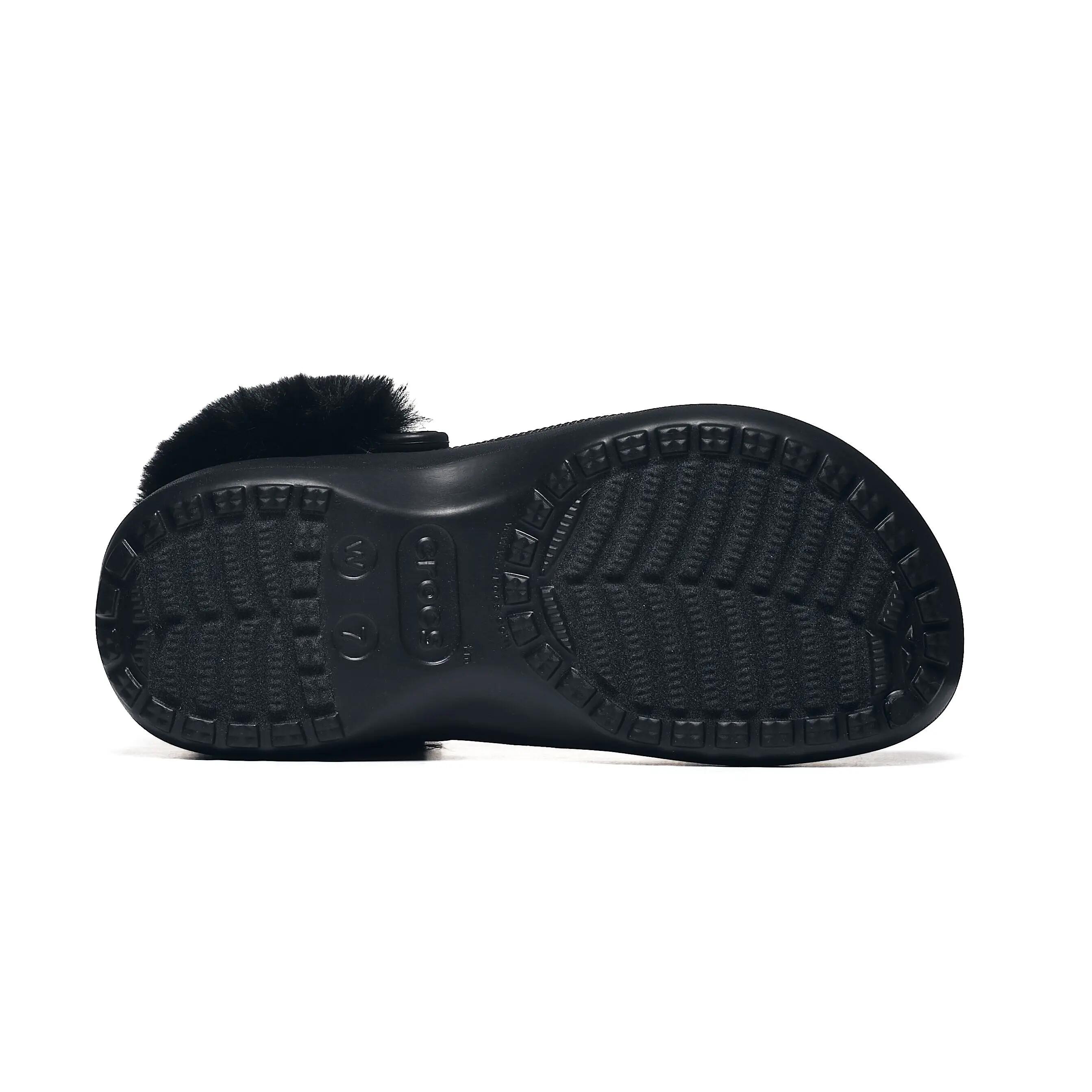 Damskie chodaki Crocs CLASSIC PLATFORM FUZZ LINED CLOG 212854-001 5/6