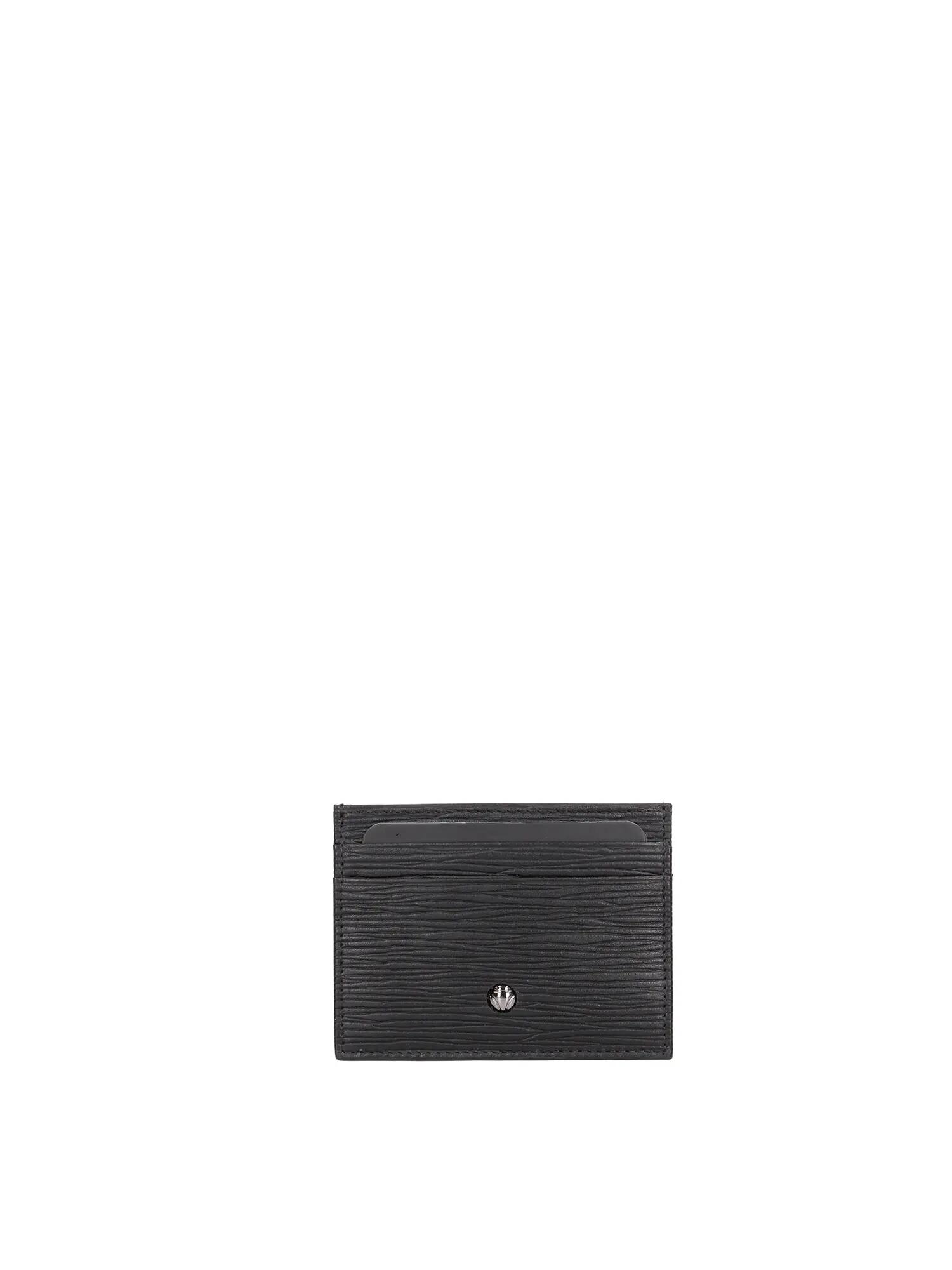 Portofel Bărbați Negru Piele Naturală Momo Design