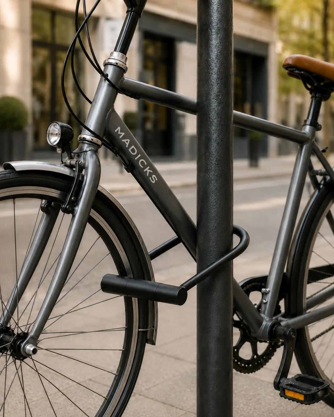 Lucchetto a U Antifurto Bici e Monopattino con 2 Chiavi 20 cm U-Lock 7/7