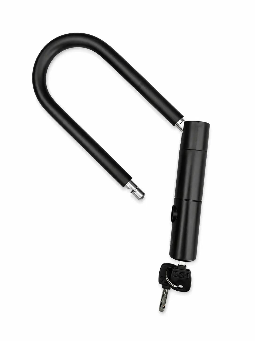 Lucchetto a U Antifurto Bici e Monopattino con 2 Chiavi 20 cm U-Lock 4/7