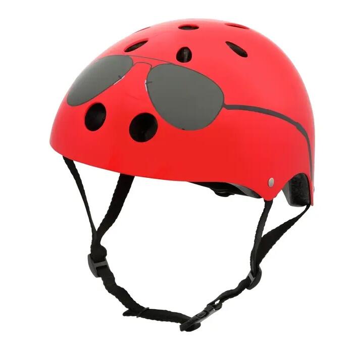 Children bike helmet with LED light Aviators design size S 48-53 cm