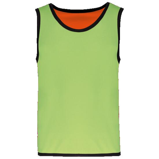 Chasuble de rugby réversible enfant - Lime / Spicy Orange - 10/14 ans