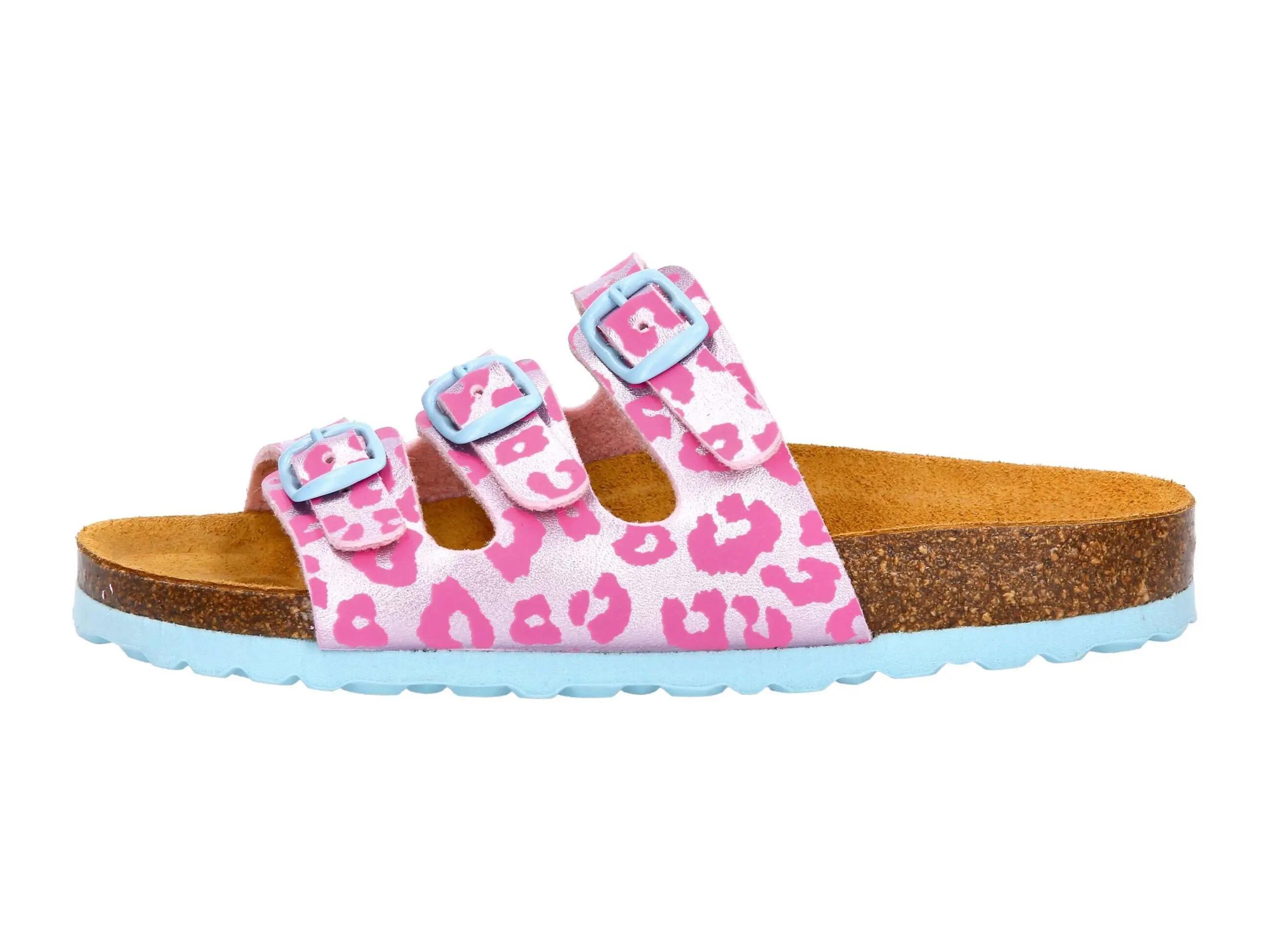 Muiltjes - Sport - Meisjes - LICO Bioline - 3 verstelbare gespen - roze 2/6