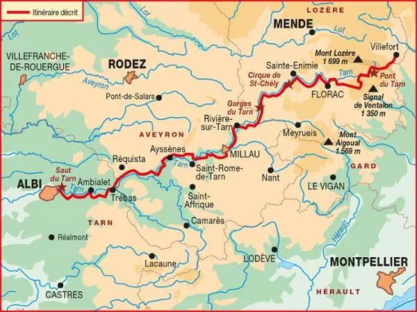 GR736 GORGES ET VALLEE DU TARN 736 2/2