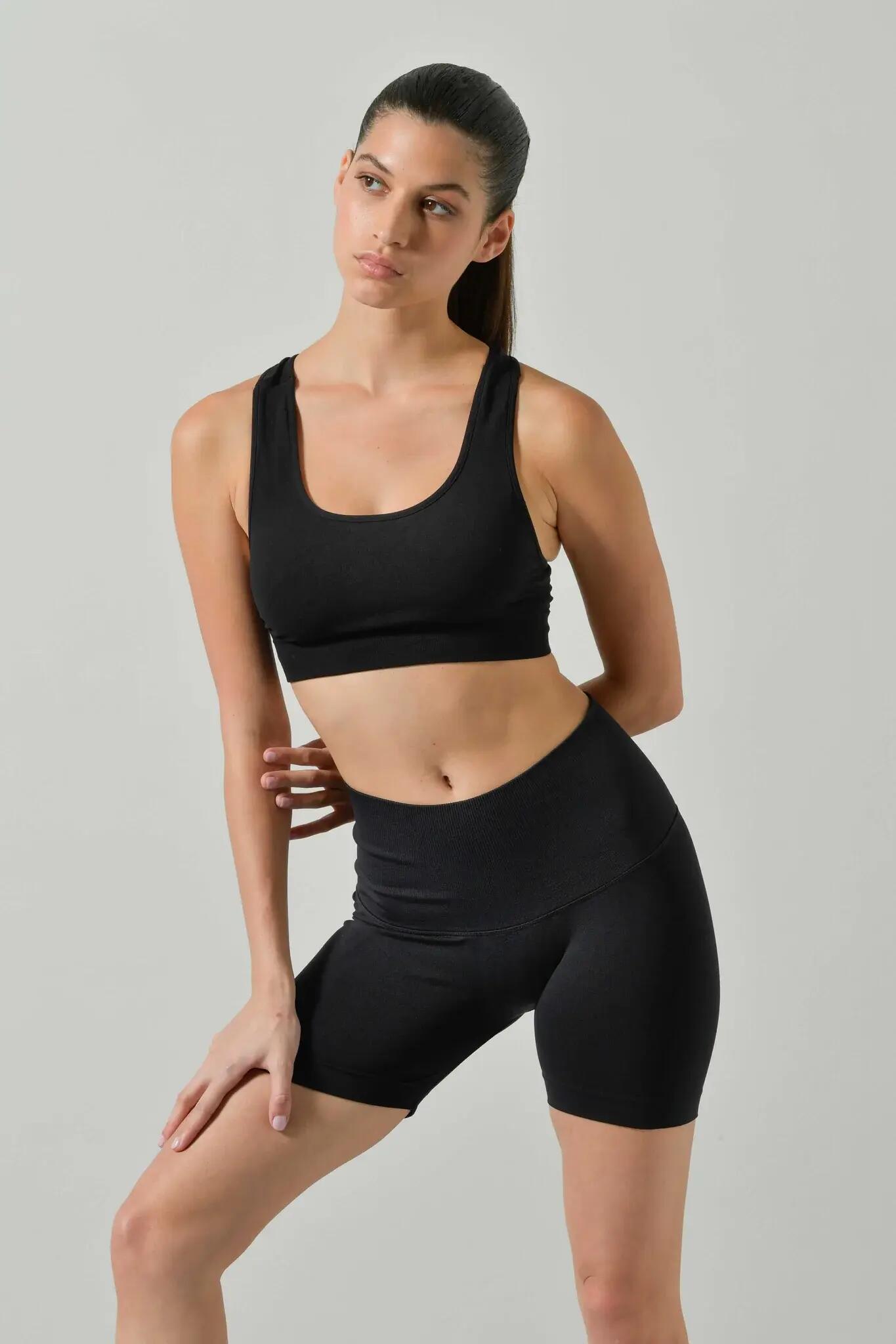 Colanți scurți cu talie înaltă, push-up, Omm Yoga by Risalti Sculpt pentru femei