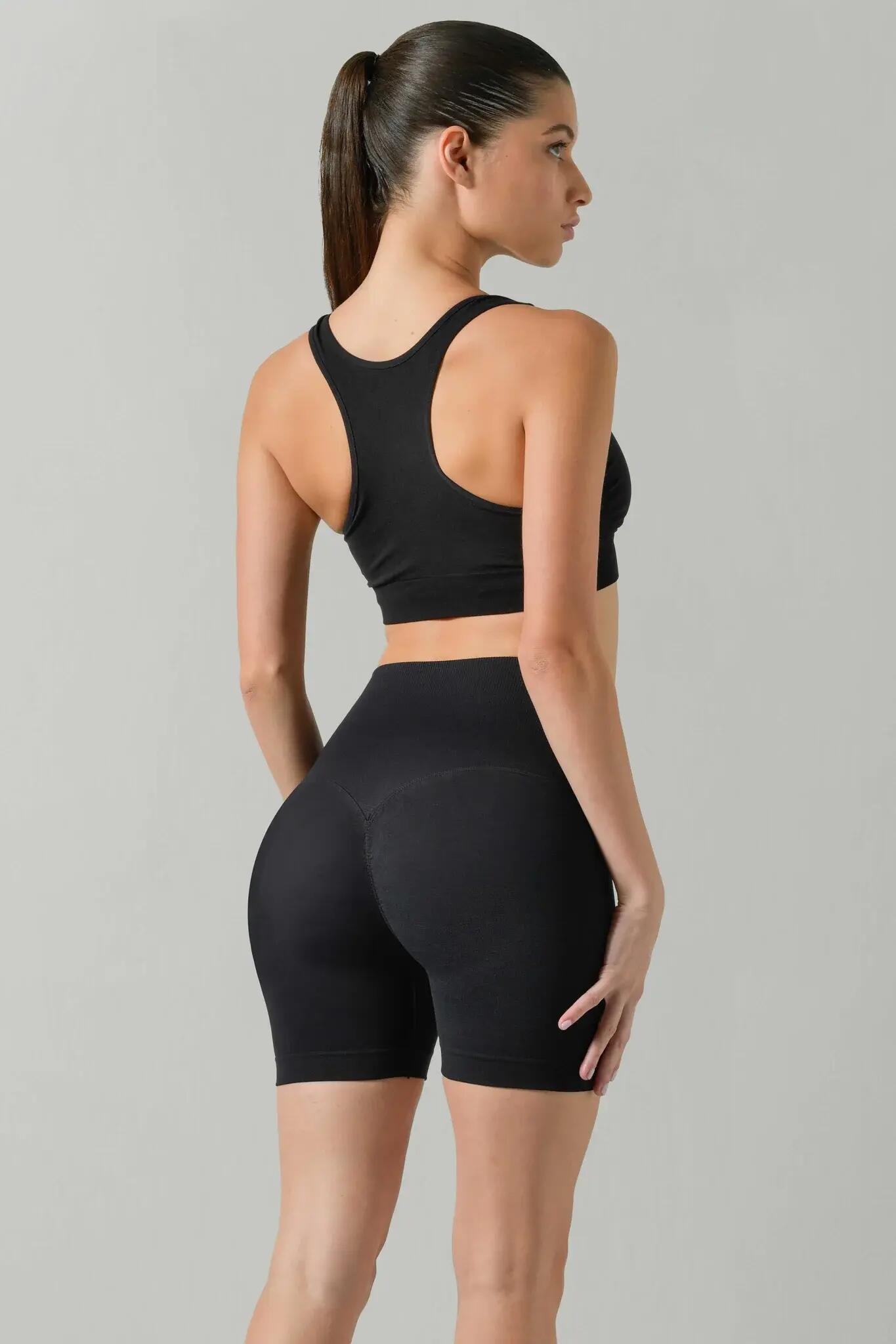 Dámské legíny Omm Yoga by Risalti Sculpt s vysokým pasem a push-up vzorem 2/4