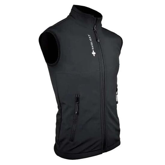 Veste softshell - Trail running - Unisexe - À capuche - Modèle 200 - Noire