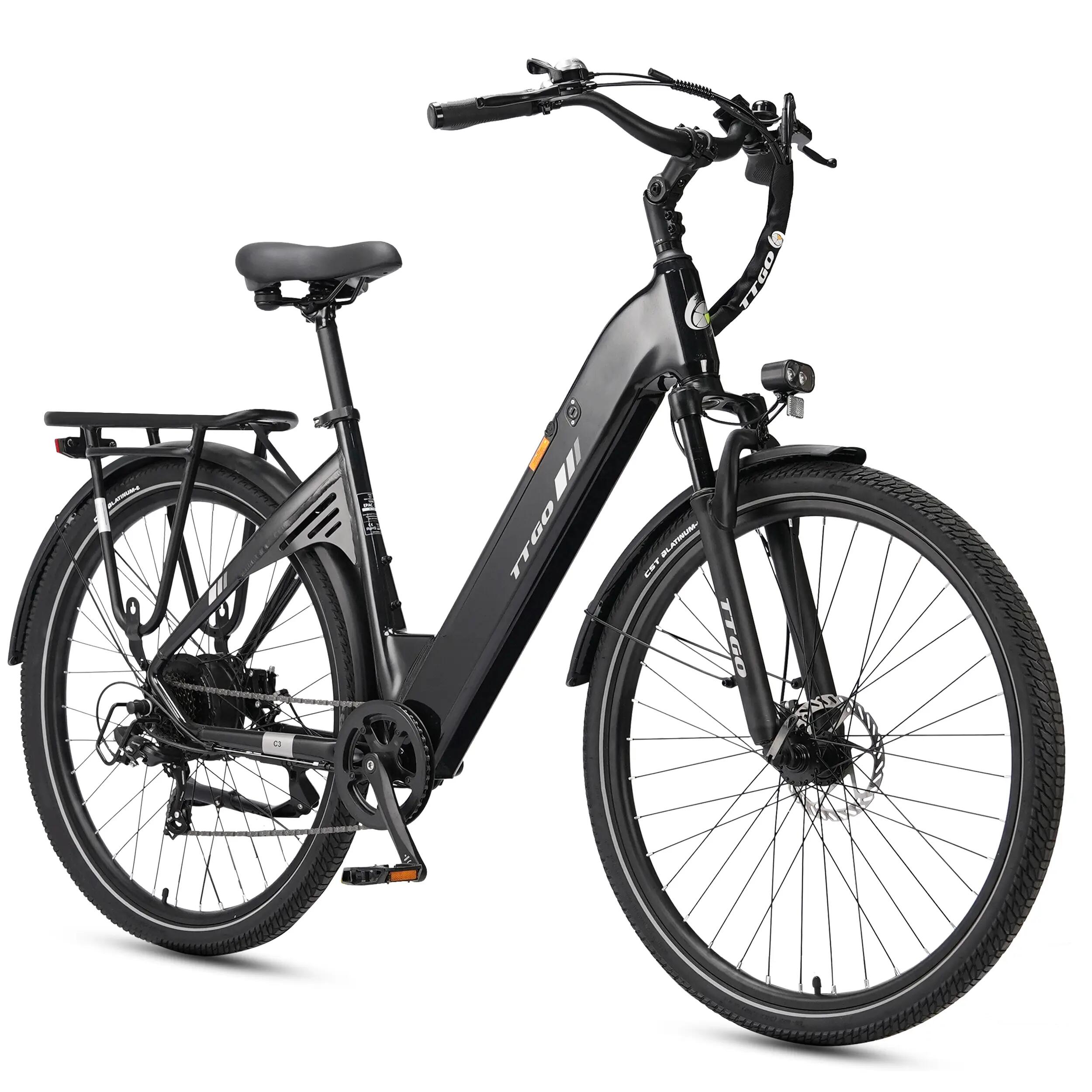 C3 SE Stadt-E-Bike, 250W Motor, 36V 18Ah, 28" All-Terrain Reifen 2/12