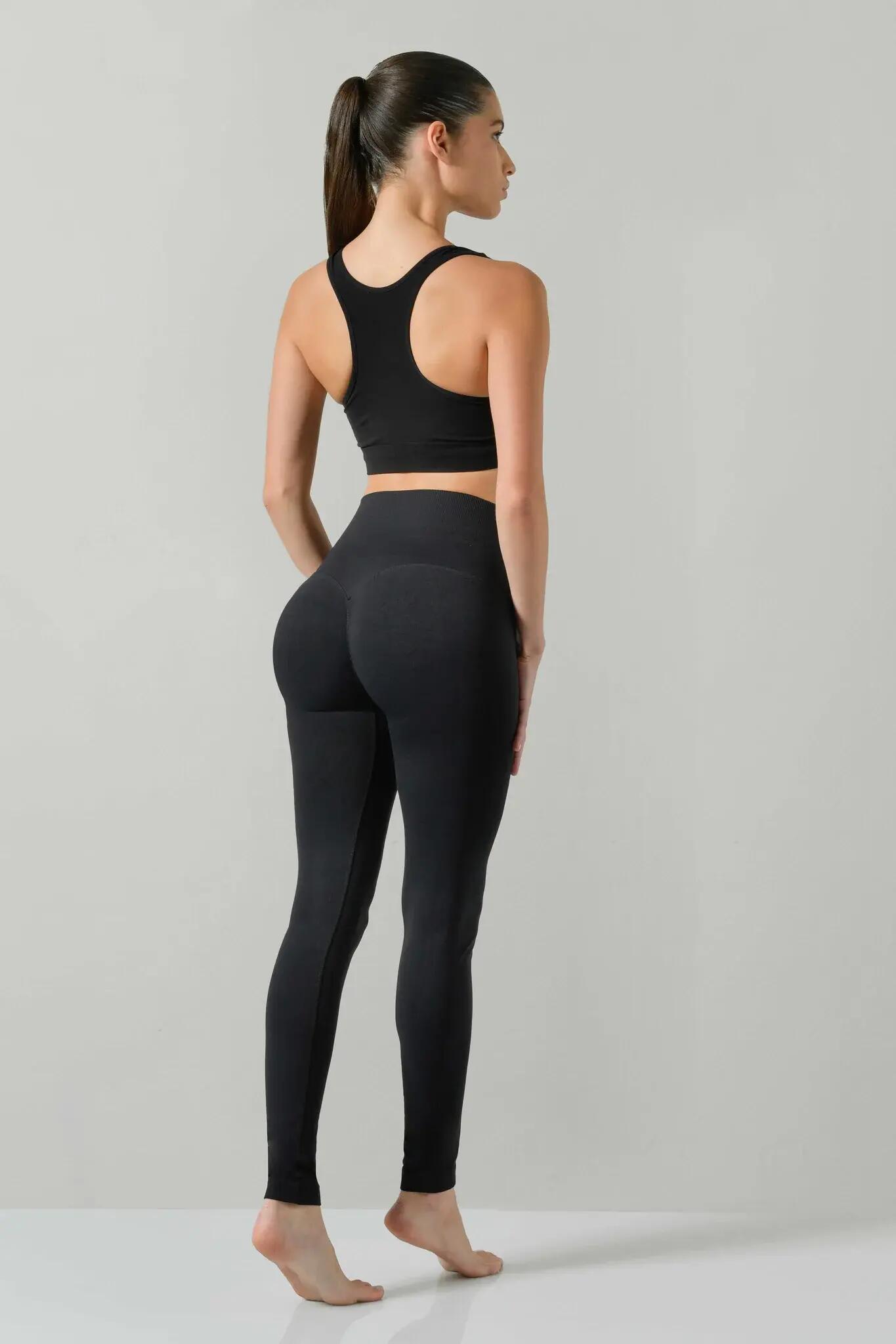 Dámské legíny Omm Yoga s vysokým pasem a push-up vzorem od Risalti Sculpt 2/4