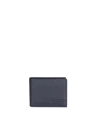 Portefeuille homme Sergio Tacchini cuir véritable noir compact