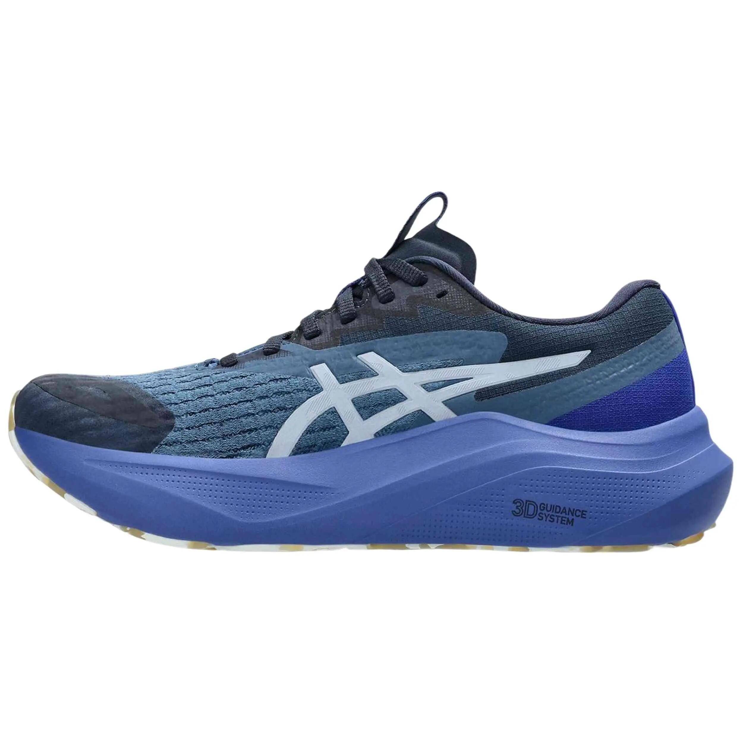 Hardloopschoenen Asics model Gel-Nimbus 25 "Blue/White" voor unisex 3/5