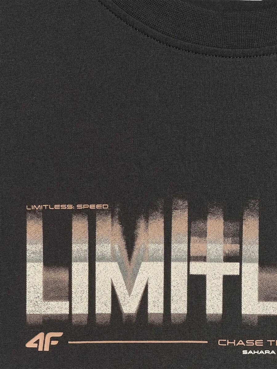T-shirt regular z nadrukiem męski 4F 4FRSS26TTSHM4227 6/6