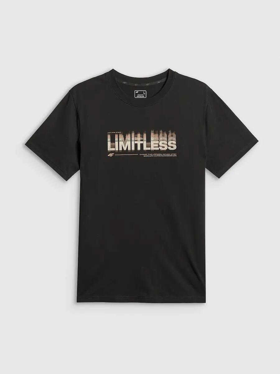 T-shirt regular z nadrukiem męski 4F 4FRSS26TTSHM4227 5/6