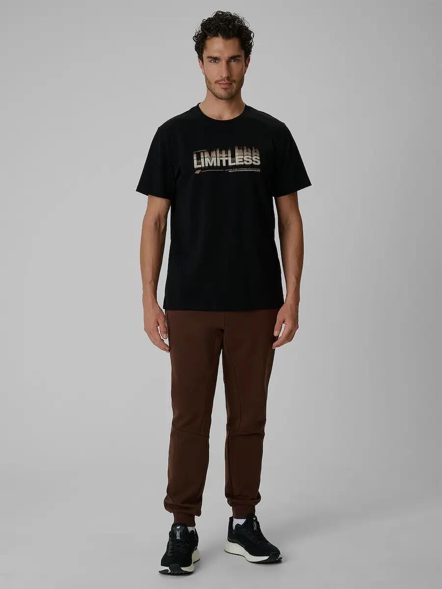 T-shirt regular z nadrukiem męski 4F 4FRSS26TTSHM4227 4/6