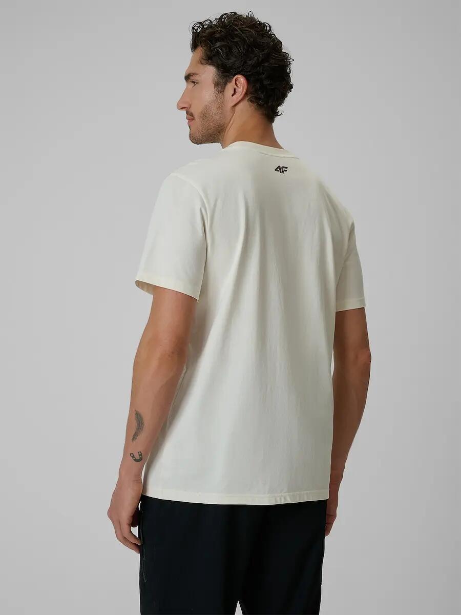 T-shirt regular z nadrukiem męski 4F 4FRSS26TTSHM4238 2/6