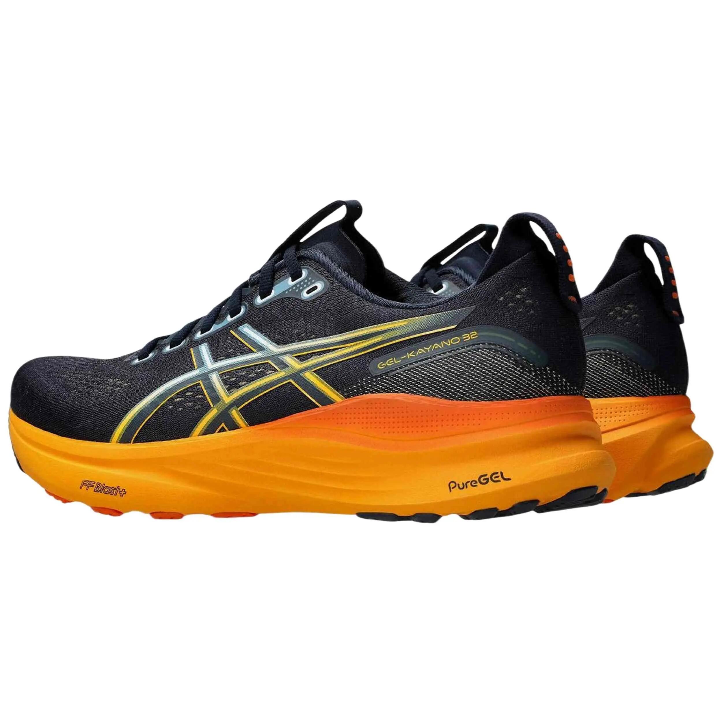 Laufschuhe Asics Modell Gel-Kayano 30 "Black/Orange" für männer 4/5