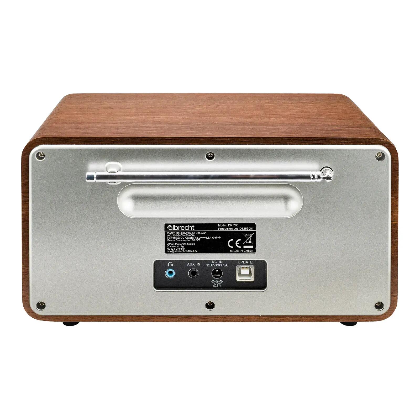Radio numérique DAB+ FM Bluetooth écran couleur 4,3" réveil Albrecht DR 760 3/10