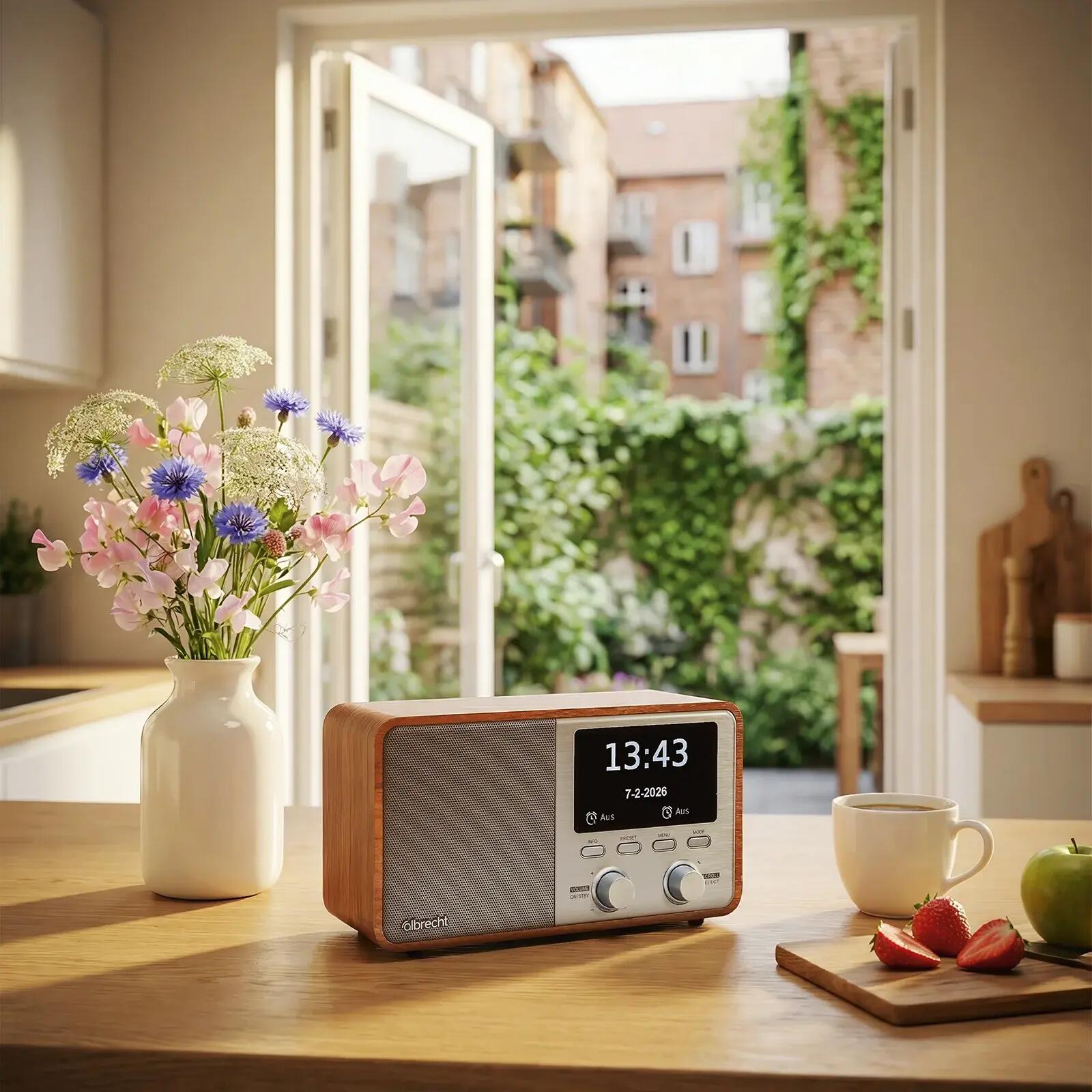 Radio numérique DAB+ FM Bluetooth écran couleur 4,3" réveil Albrecht DR 760 10/10